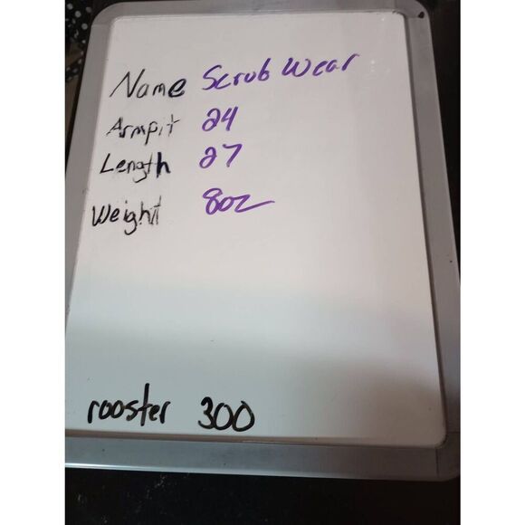 Scrub Wear Scrub Top Ladies Extra Large Navy Christmas Tree Snowman - Picture 8 of 8